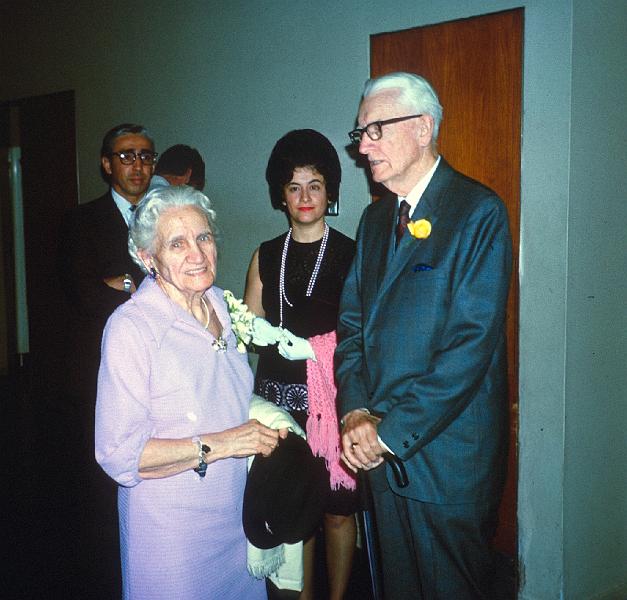 0140-Grandma and Grandfather Lichtsinn, Howard and Esther.jpg - Howard, Grandma Lichtsinn, Esther, and Grandfather Lichtsinn.  Valparaiso, Indiana. 5 June 1970